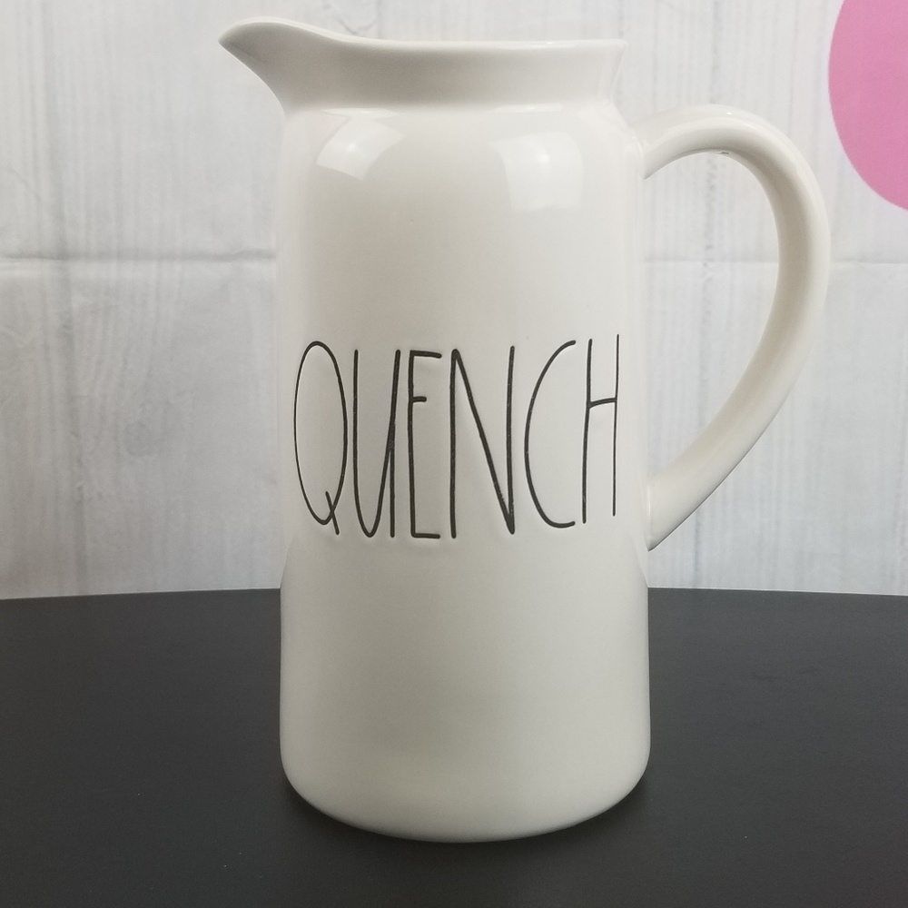 Rae Dunn Ceramic "Quench" Pitcher by Magenta